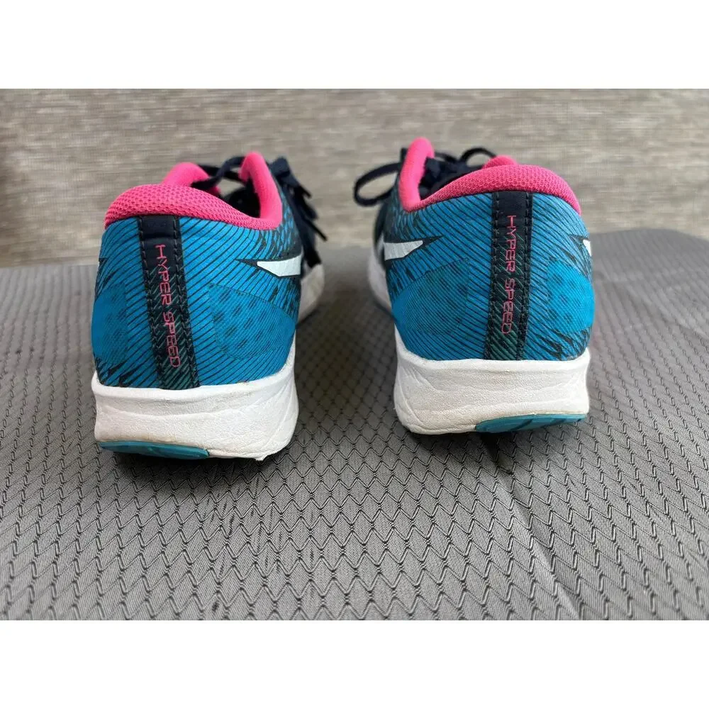 ASICS Hyper Speed Shoes Womens Size 8.5 Blue Pink Running Sneakers 1012A899